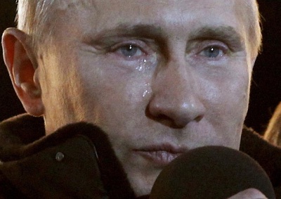 Vladimir Putin cry at victory