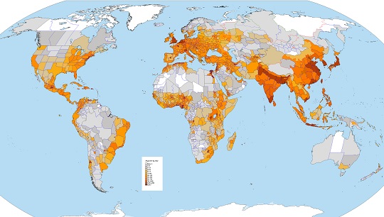 world population density