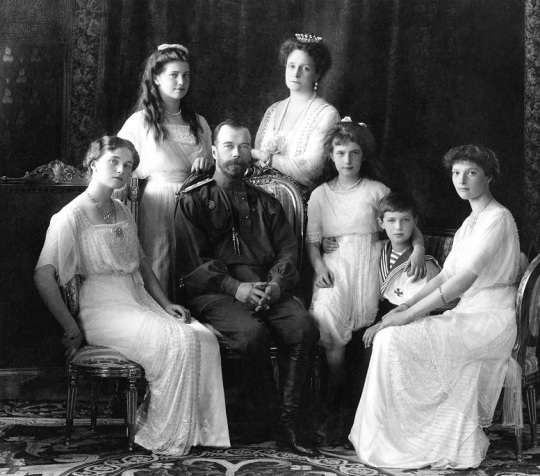 The massacred Tsar Nicholas II family